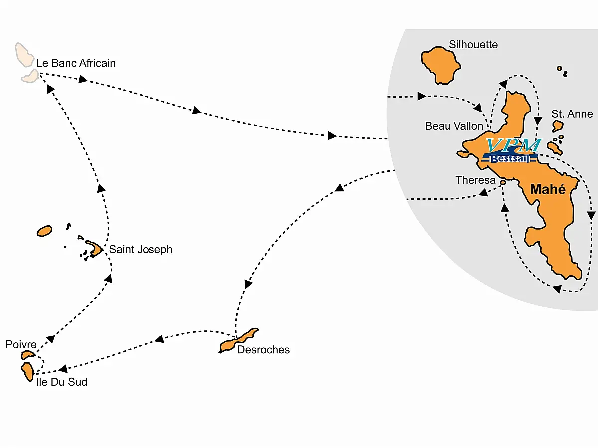 Cocktail 15-24m - Cabin Cruise Seychelles - Cabin O04 (RM)  - Internal image